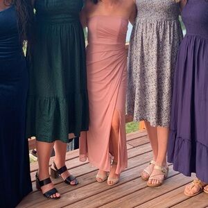 Azazie Adora Dress in Dusty Rose